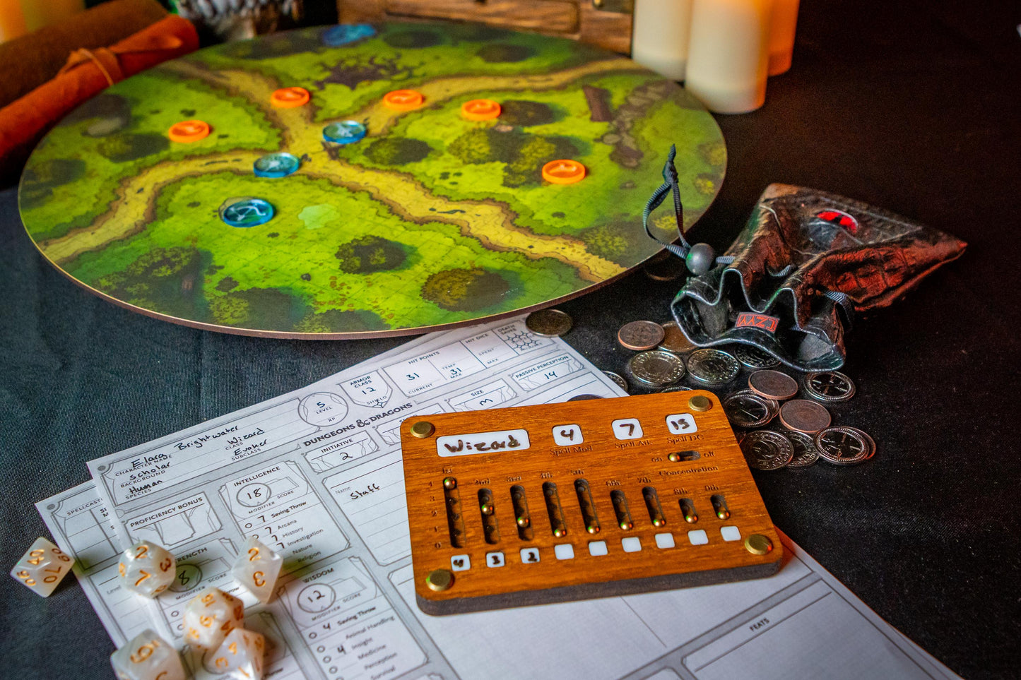 Full Caster Spell Slot Tracker – D&D Wizard, Cleric & Druid Spell Tracker