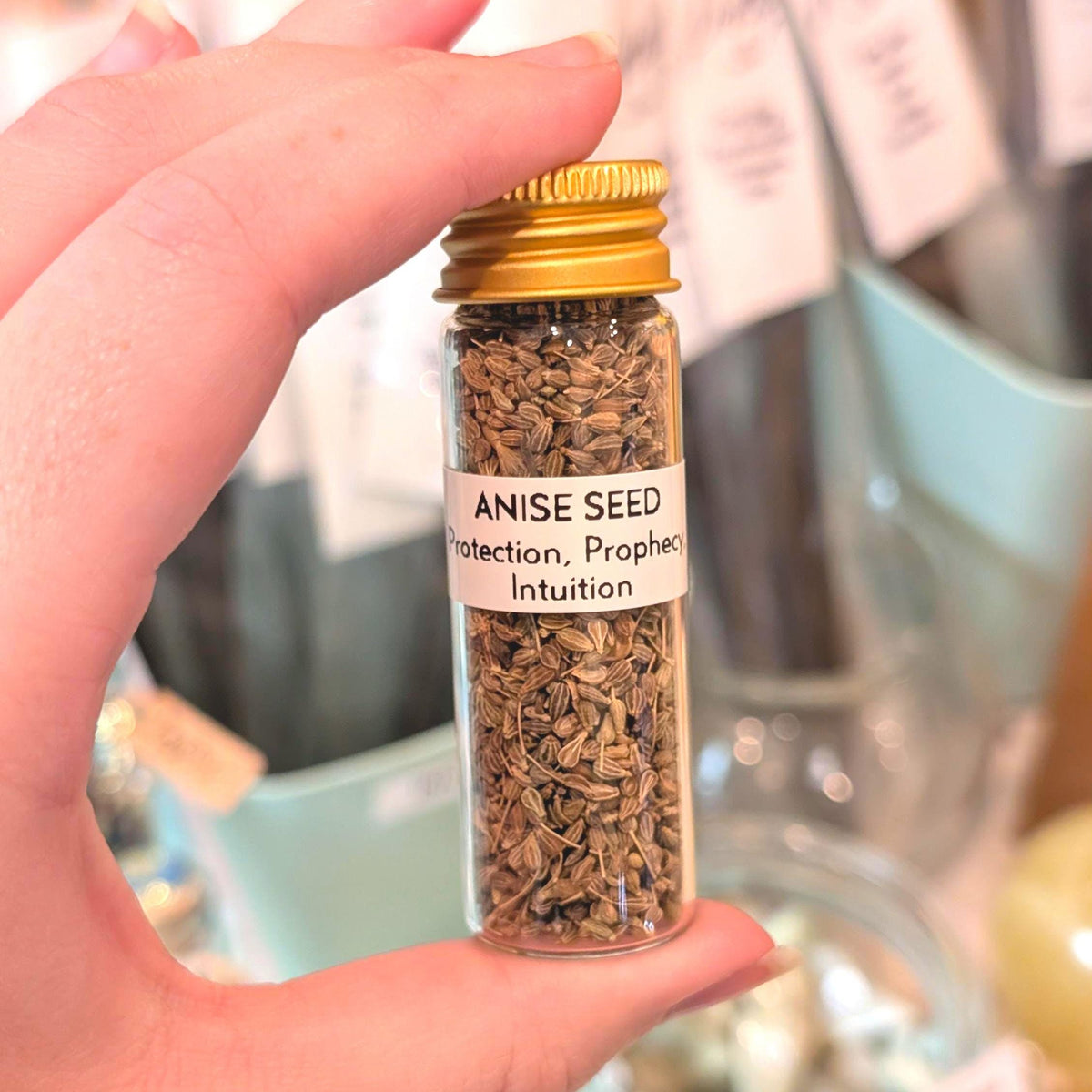 Anise Seed - Protection, Prophecy, & Intuition | 15mL Herb Glass Jar