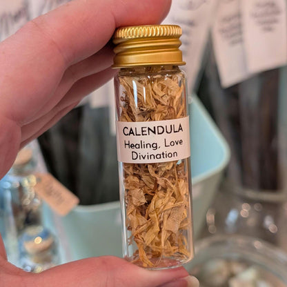 Calendula (Marigold) - Healing, Love, & Divination | 15mL Herb Glass Jar