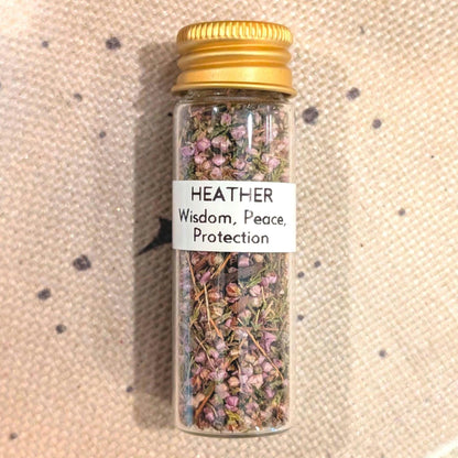 Heather - Wisdom, Peace, & Protection | 15mL Herb Glass Jar