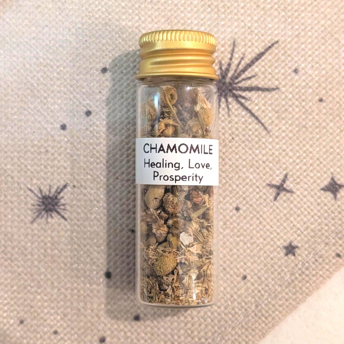 Chamomile - Healing, Love, & Prosperity | 15mL Herb Glass Jar