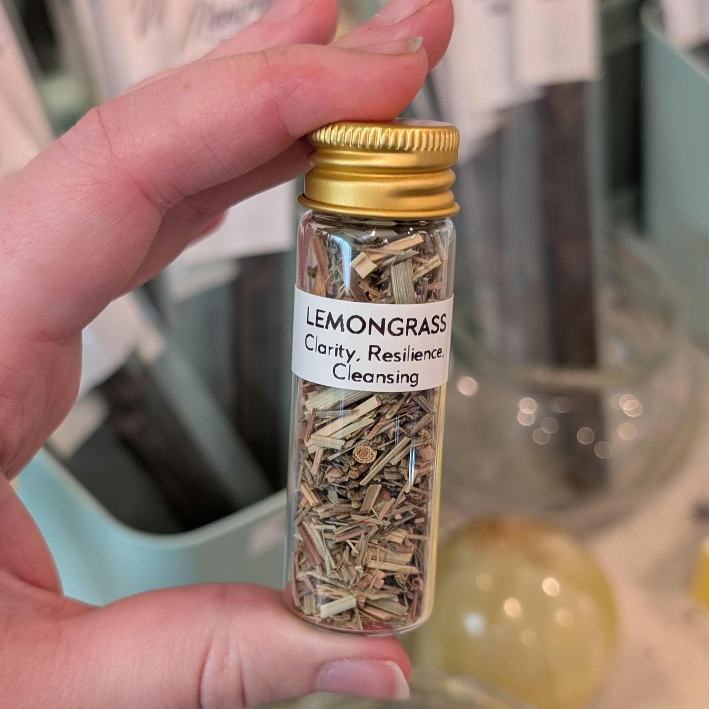 Lemongrass - Clarity, Resilience, & Cleansing | 15mL Herb Glass Jar