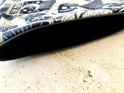 Witchy Tarot Bag - Goth Zipper Pouch
