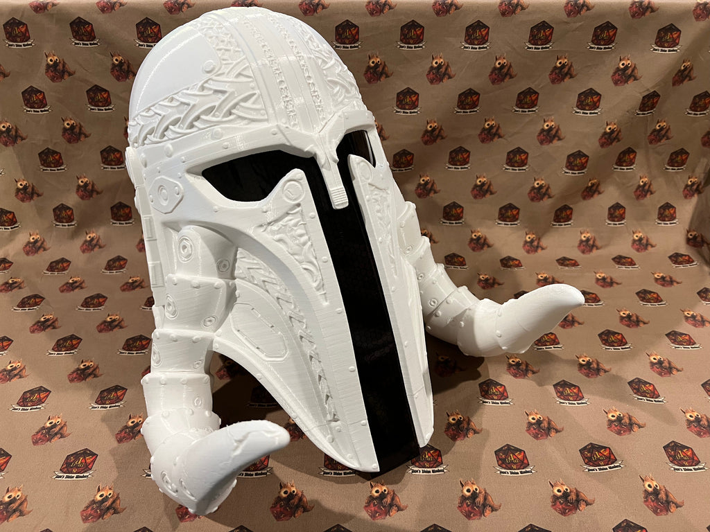Mandalorian Mythosaur Viking Inspired Helmet