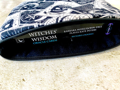 Witchy Tarot Bag - Goth Zipper Pouch