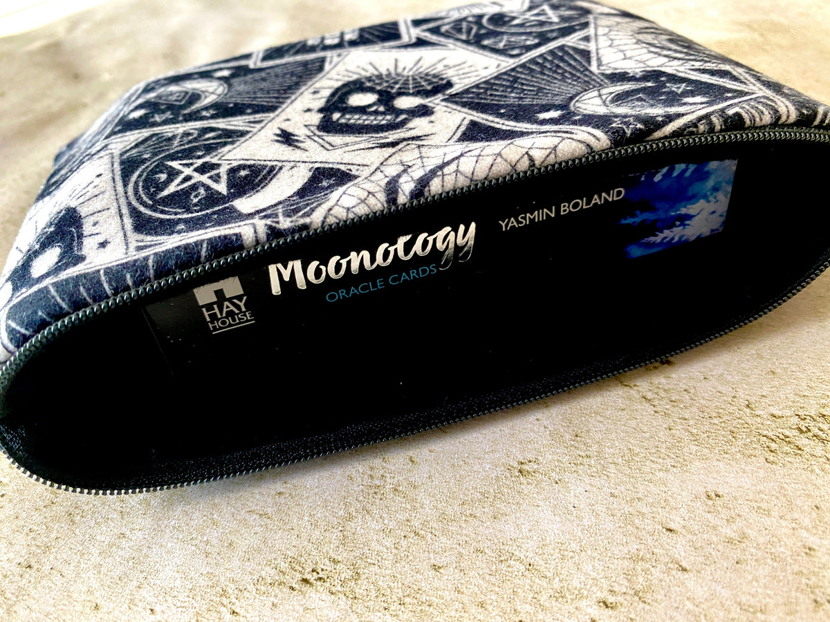 Witchy Tarot Bag - Goth Zipper Pouch
