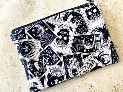Witchy Tarot Bag - Goth Zipper Pouch