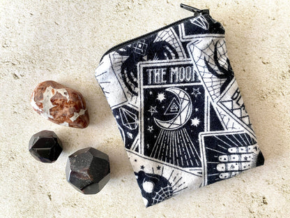 Witchy Mojo Bag – Flannel Crystal Pouch for Runes, Pendulums & Witchy Accessories