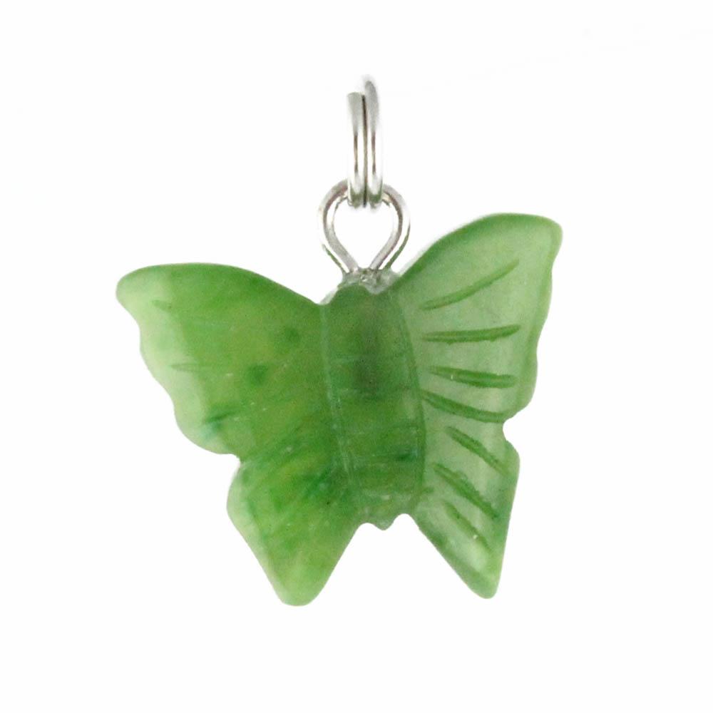 Jade Butterfly Charm — Canadian Nephrite Jade