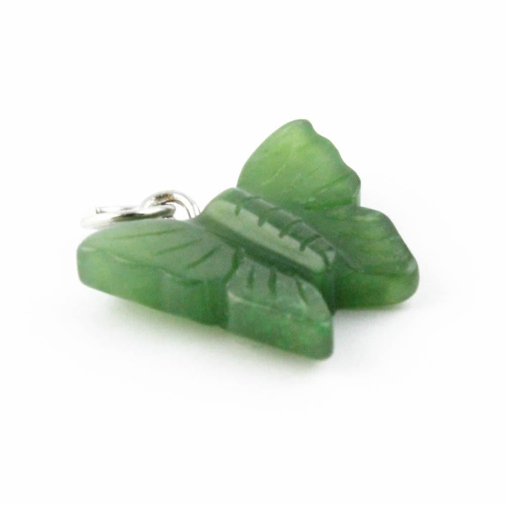 Jade Butterfly Charm — Canadian Nephrite Jade