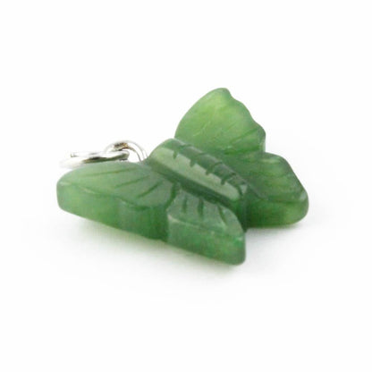 Jade Butterfly Charm — Canadian Nephrite Jade