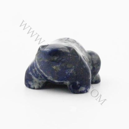 Lapis Frog Figurine — 1" Natural Chilean Lapis Lazuli