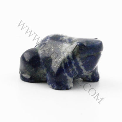 Lapis Frog Figurine — 1" Natural Chilean Lapis Lazuli