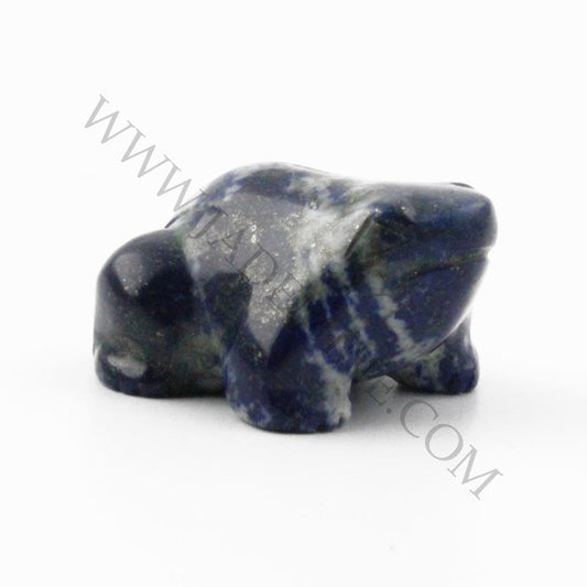 Lapis Frog Figurine — 1" Natural Chilean Lapis Lazuli