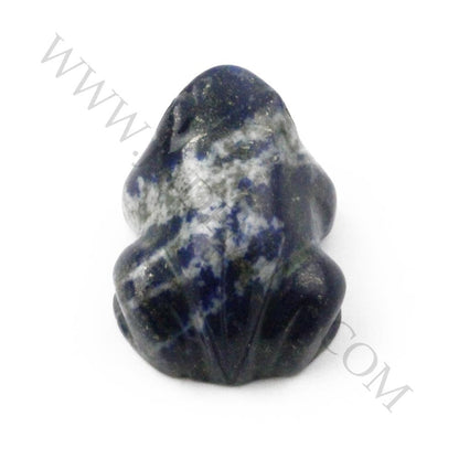 Lapis Frog Figurine — 1" Natural Chilean Lapis Lazuli