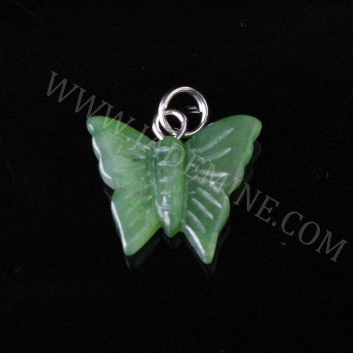 Jade Butterfly Charm — Canadian Nephrite Jade