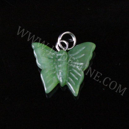 Jade Butterfly Charm — Canadian Nephrite Jade