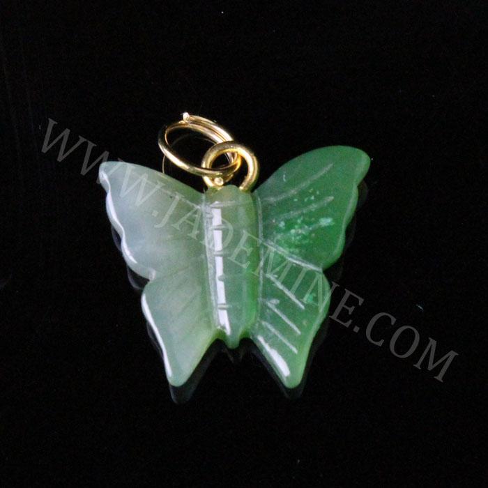 Jade Butterfly Charm — Canadian Nephrite Jade