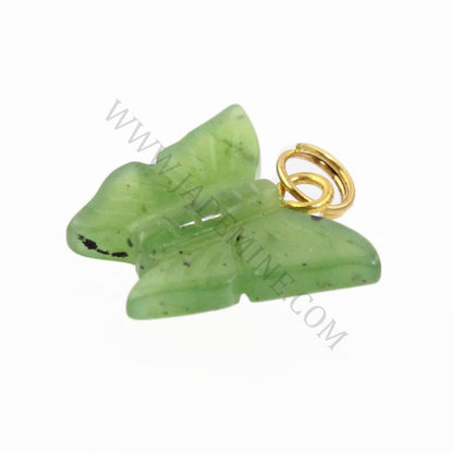 Jade Butterfly Charm — Canadian Nephrite Jade