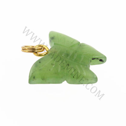 Jade Butterfly Charm — Canadian Nephrite Jade