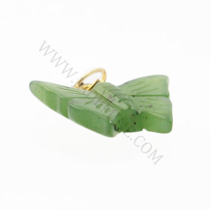 Jade Butterfly Charm — Canadian Nephrite Jade