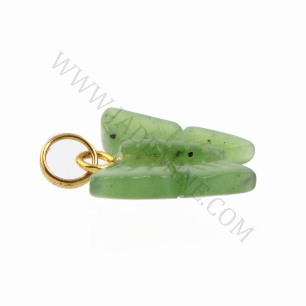 Jade Butterfly Charm — Canadian Nephrite Jade