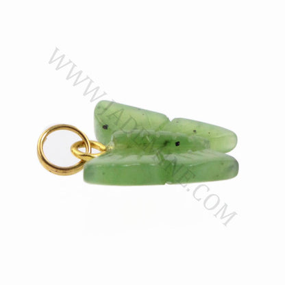 Jade Butterfly Charm — Canadian Nephrite Jade