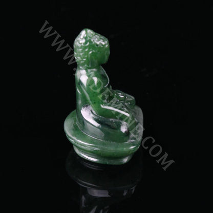 Canadian Nephrite Jade Buddha Figurine (4042)