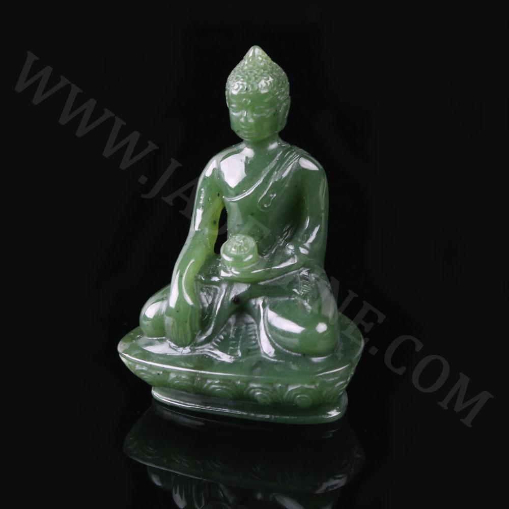 Canadian Nephrite Jade Buddha Figurine (4042)