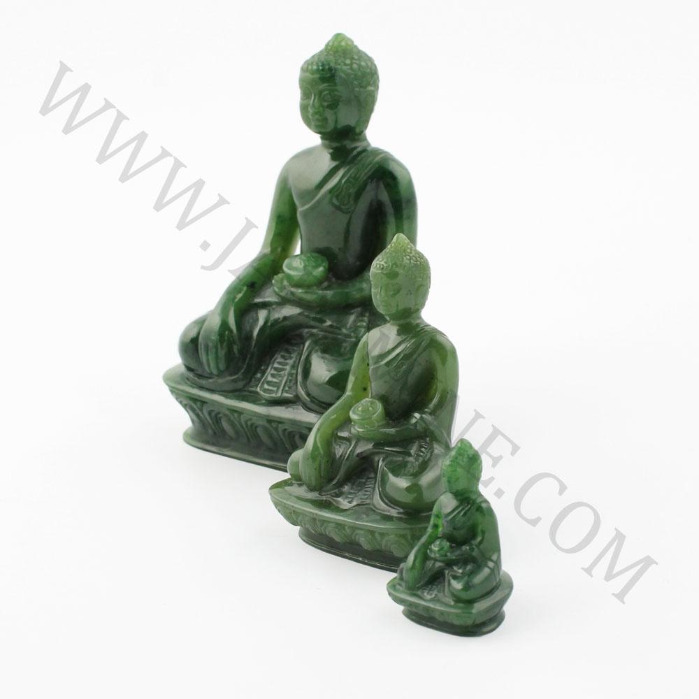 Canadian Nephrite Jade Buddha Figurine (4042)