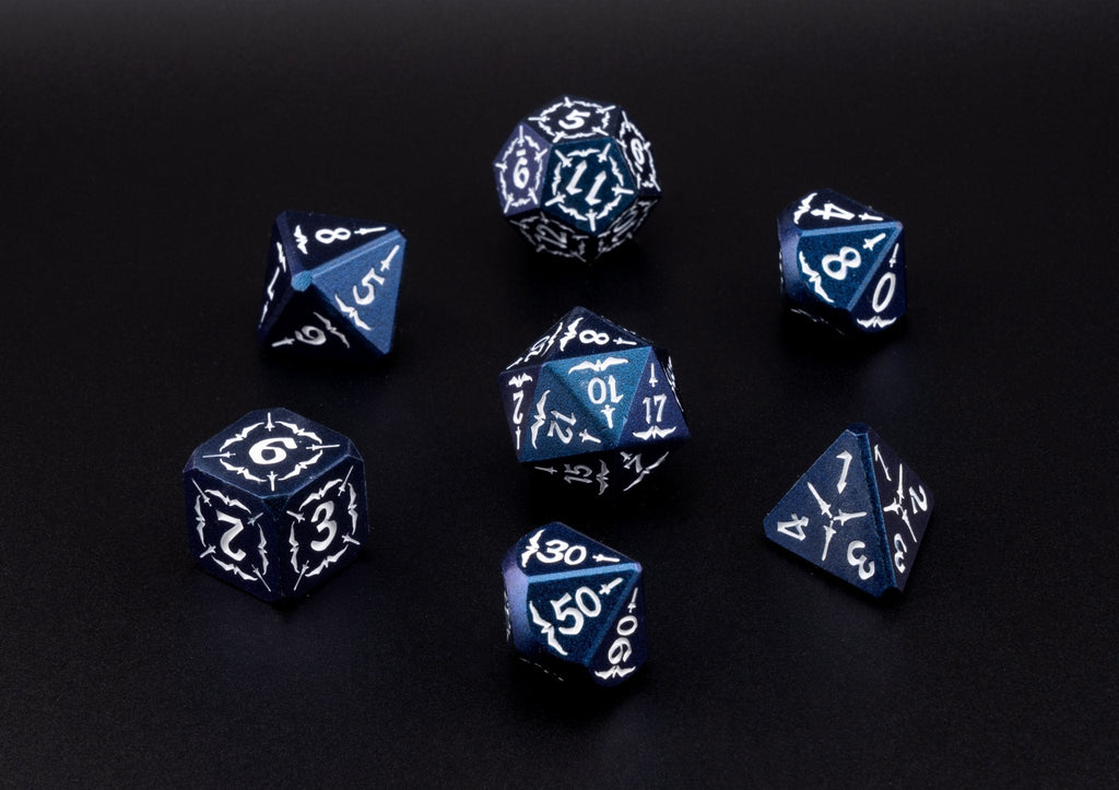 Indigo Moonrise Dice Set