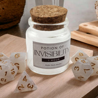Invisibility potion dice set
