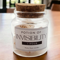 Invisibility potion dice set