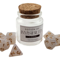 Invisibility potion dice set