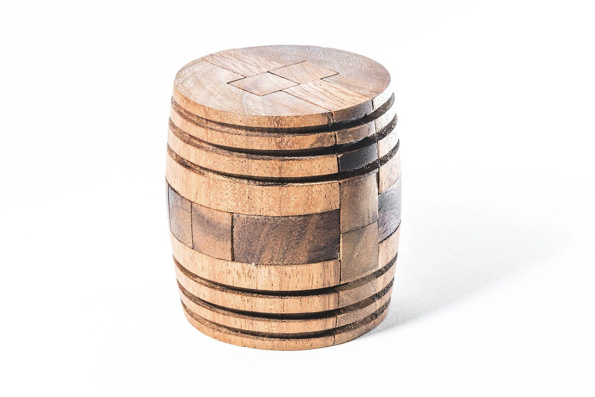 Japanese Barrel Puzzle - Wooden Interlocking Brain Teaser Puzzle