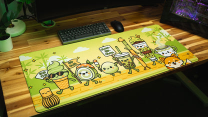"Sip Cult" — Kawaii Deskmat