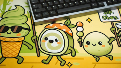 "Sip Cult" — Kawaii Deskmat