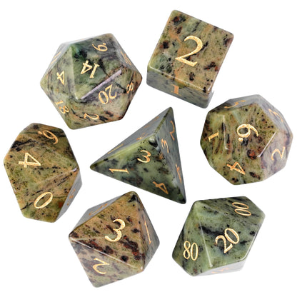 Jasper Gemstone Dice Set