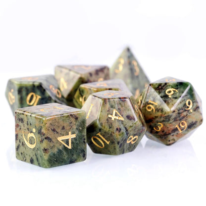 Jasper Gemstone Dice Set