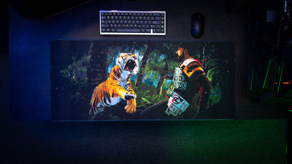 "Jungle Ambush" — Rust Deskmat