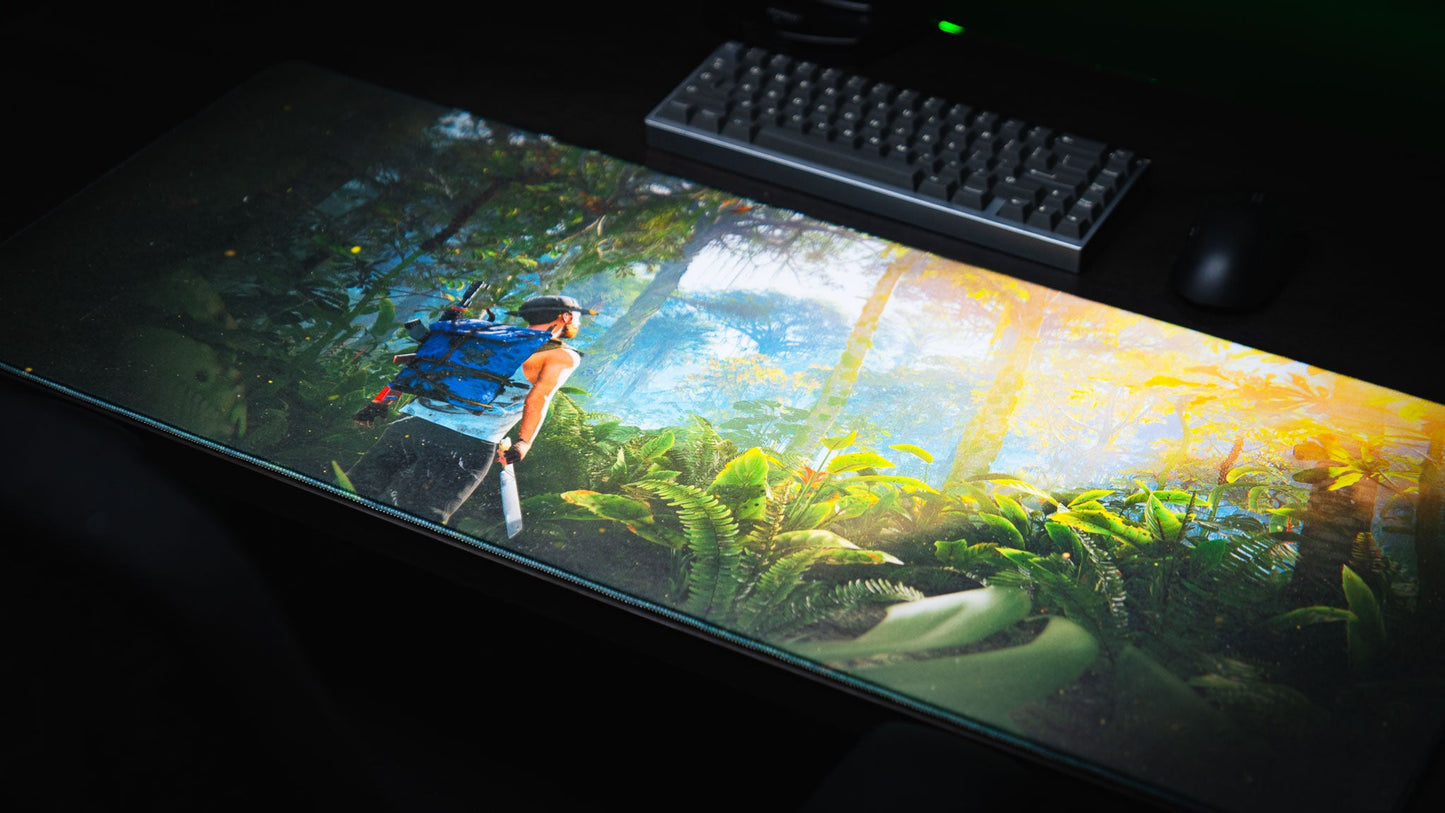 "Jungle Exploration" — Rust Deskmat