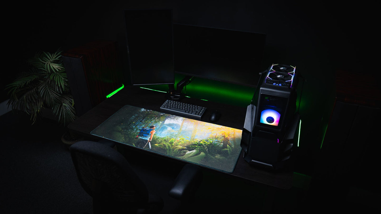 "Jungle Exploration" — Rust Deskmat