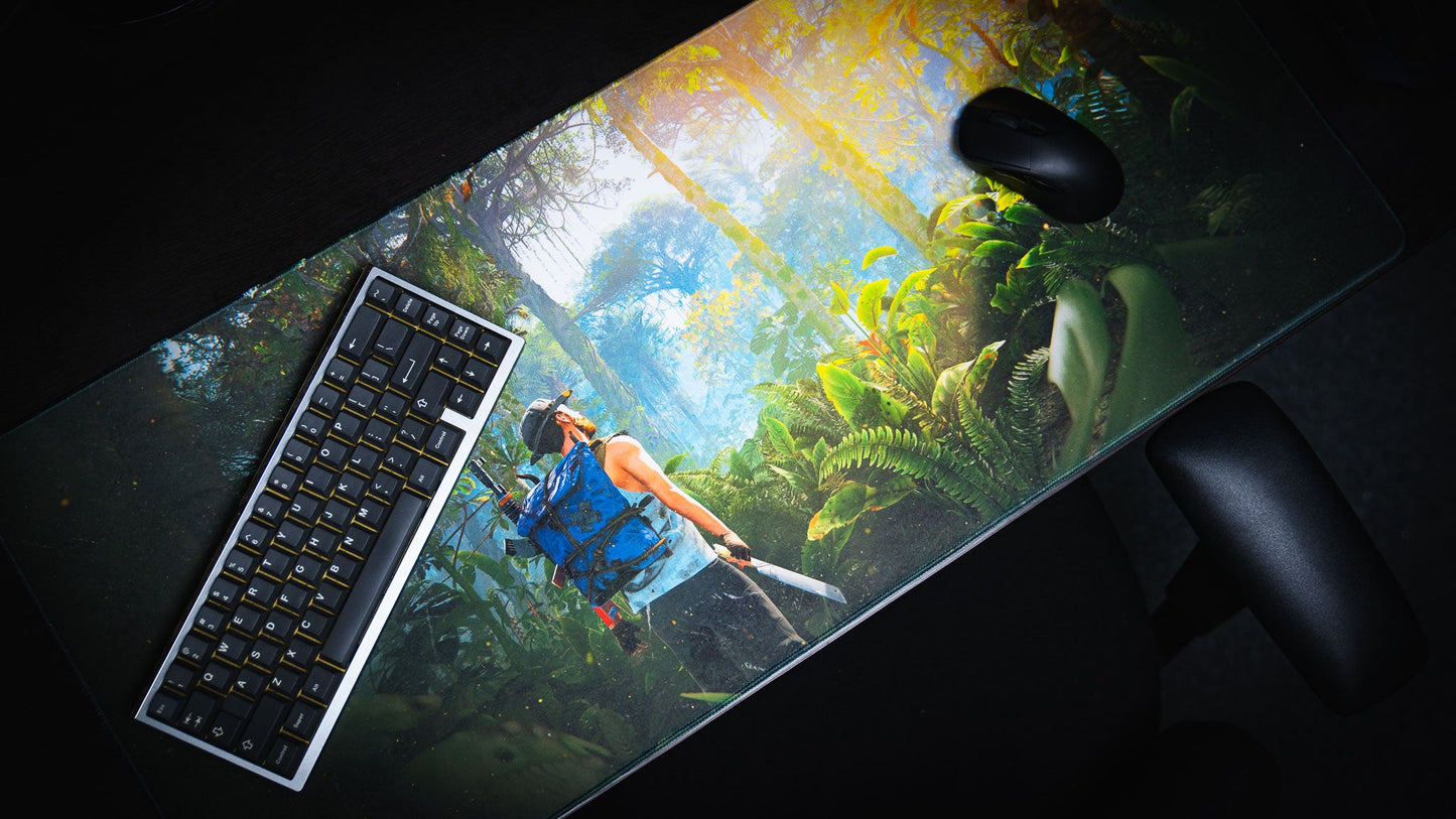 "Jungle Exploration" — Rust Deskmat