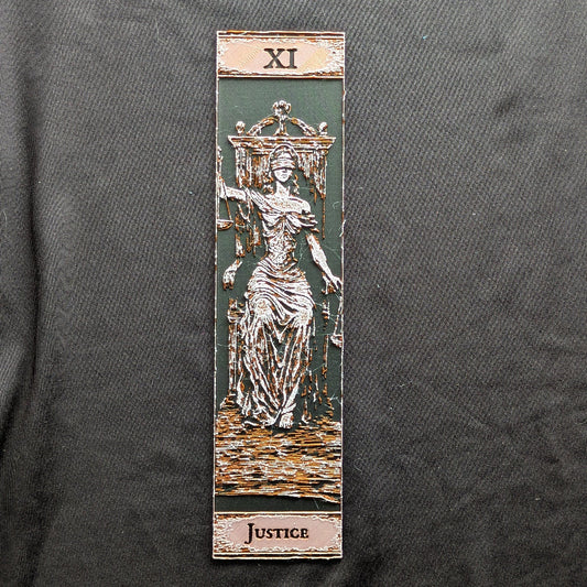 Justice Tarot Bookmark | Classic Edition