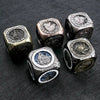 Kickstarter Dice -  7-in-1  Unique  Metal D6 Spinning Dice 2.0