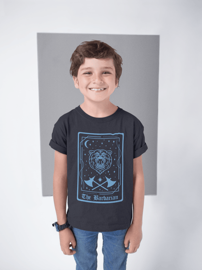 Kids Sizes The Barbarian Tarot Card T-Shirt