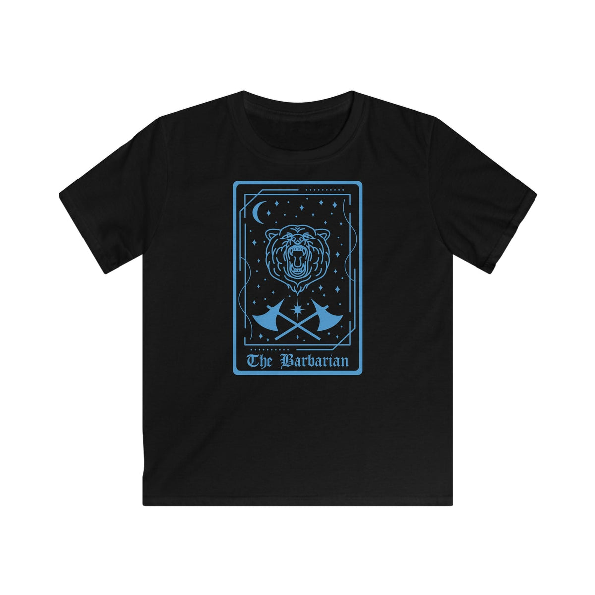 Kids Sizes The Barbarian Tarot Card T-Shirt