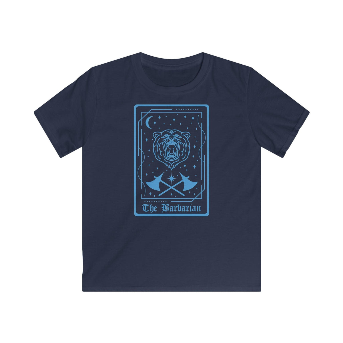 Kids Sizes The Barbarian Tarot Card T-Shirt