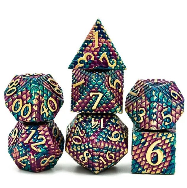 King Dragon Scale Metal Dice Set