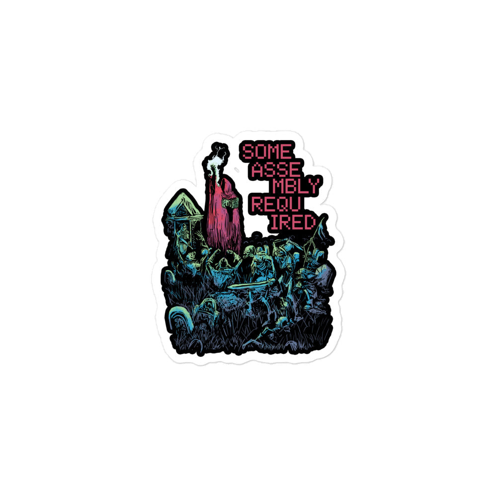 Some Assembly Required — Necromancer D&D Sticker